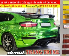 BMW DAN DOI MAU DECAL CHROME CANDY NHÔM XUOT GIA RE